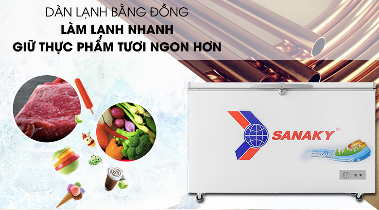 Chọn tủ đông tốt và chất lượng, nhất định không nên bỏ qua tủ đông Sanaky VH-4099A1