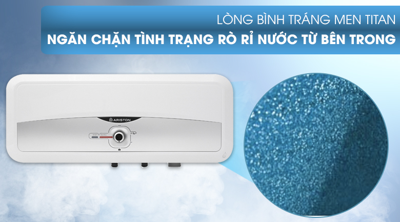 TOP 3 sản phẩm bình nóng lạnh Ariston gián tiếp được trang bị lớp tráng men siêu bền