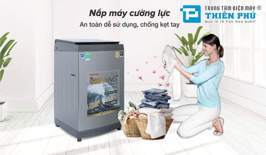 Máy giặt Toshiba Inverter 12Kg AW-DUK1300KV(SG): Hiệu suất vượt trội cho cuộc sống tiện nghi