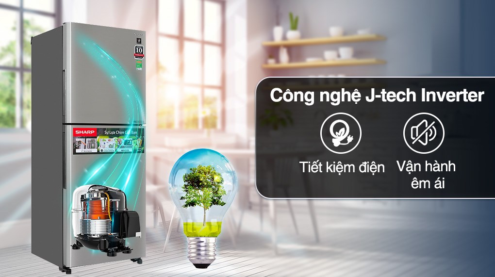 Tủ lạnh Sharp SJ-XP352AE-DS phù hợp dành cho mọi gia đình