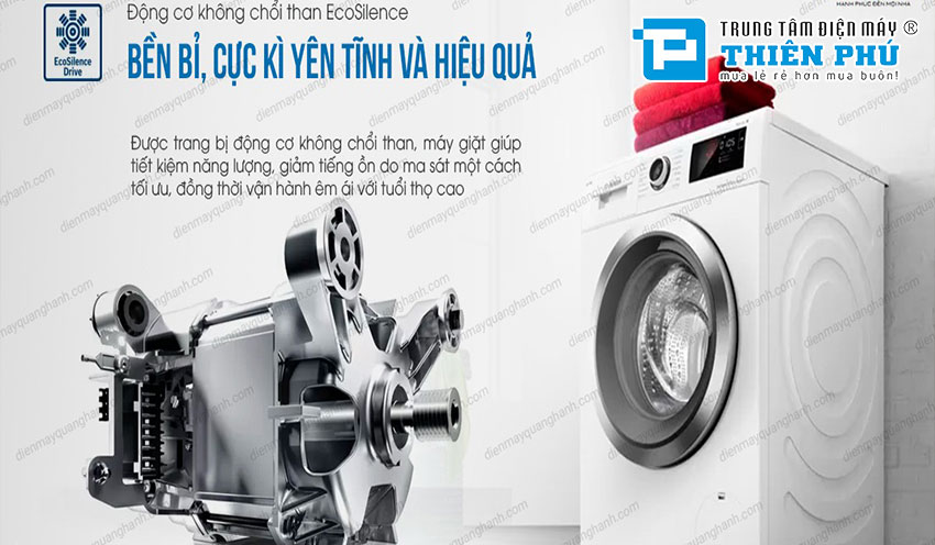 Giặt nhanh và sạch hơn với máy giặt Bosch 9kg WAW28480SG serie 8