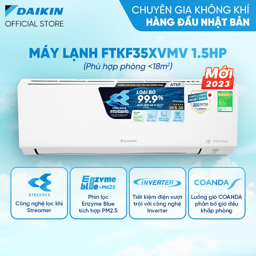 Tìm hiểu về nguồn gốc và chất lượng của điều hòa Daikin inverter FTKF35XVMV
