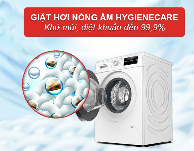 Điểm qua 5 ưu điểm nổi bật của máy giặt Bosch 9kg sấy 6kg WNA14400SG serie 6