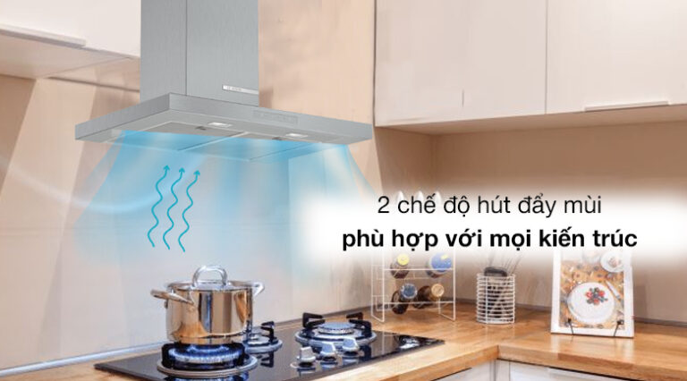 Mang đến không gian sạch sẽ với Máy Hút Mùi Bosch DWB77CM50