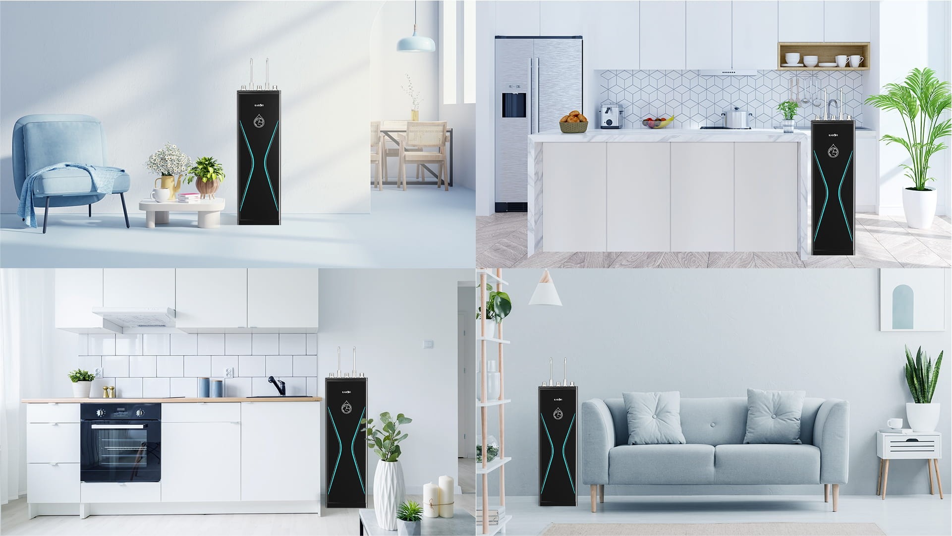Sở hữu thiết kế hiện đại, tích hợp 2 vòi nóng lạnh