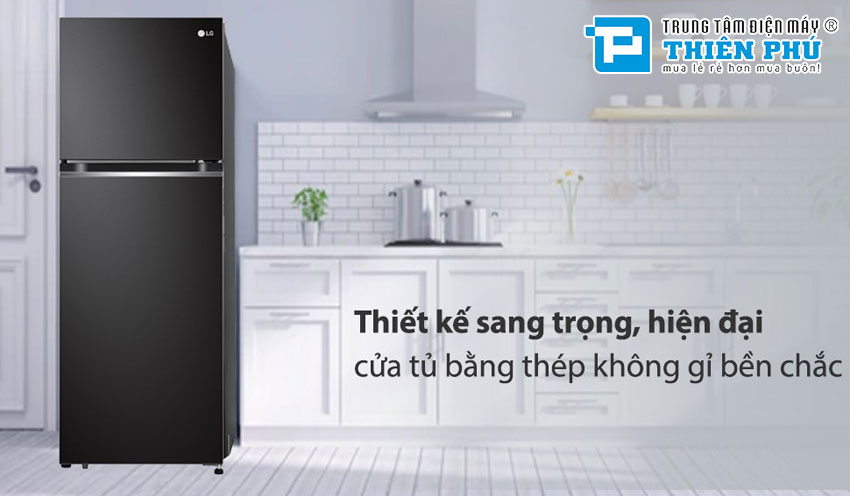 Tủ Lạnh LG Inverter 2 Cánh 243 Lít GV-B242BL