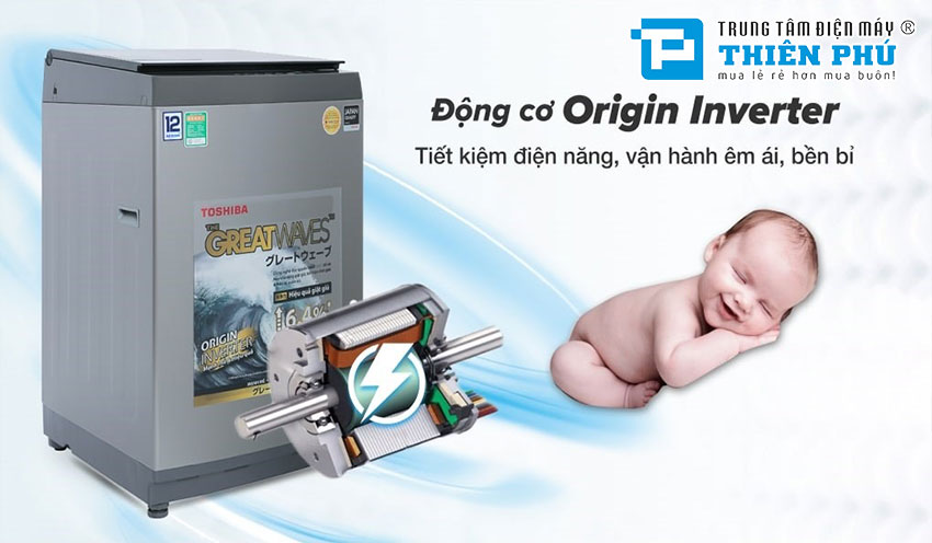 Máy giặt Toshiba Inverter 12Kg AW-DUK1300KV(SG): Hiệu suất vượt trội cho cuộc sống tiện nghi