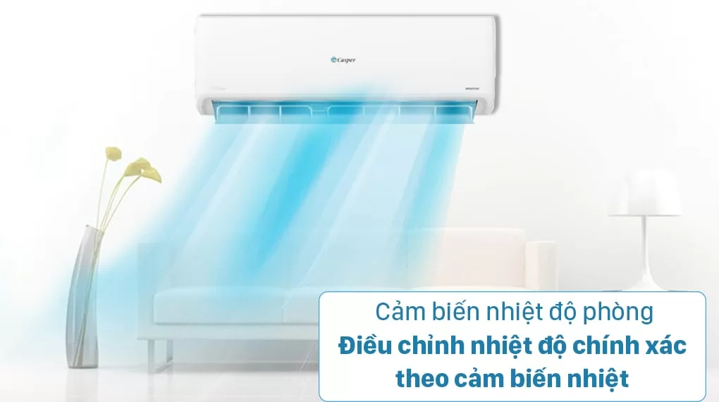 Tiết lộ ưu điểm nên lựa chọn điều hòa Casper 12000btu TC-12IS35 cho mùa hè này