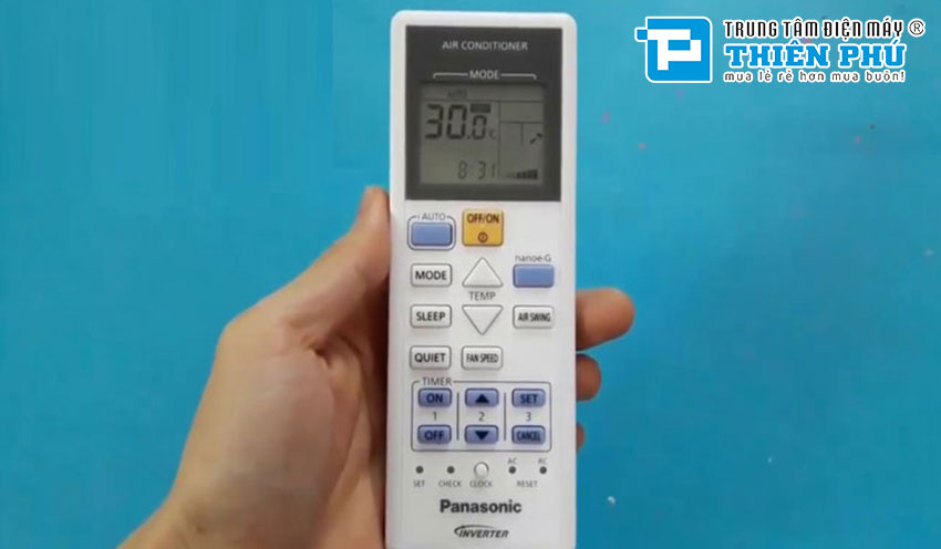 Hướng dẫn cách hẹn giờ tắt và bật máy tự động trên điều hòa Panasonic