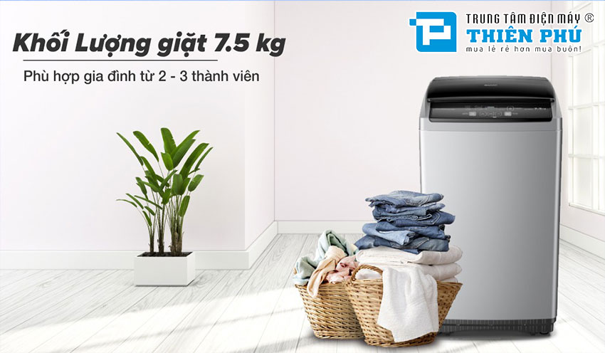 Tổng quan về máy giặt Sharp 7,5Kg ES-Y75HV-S: Đánh giá, Tính năng và Hướng dẫn sử dụng