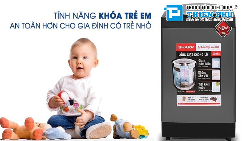 Máy giặt Sharp 11Kg ES-W110HV-S: Sự lựa chọn thông minh cho ngôi nhà của bạn