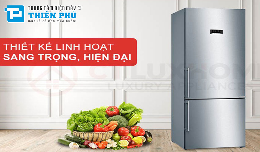 Tủ lạnh Bosch 2 cánh KGN56XI40J Serie 4: Bảo quản thực phẩm với sự hiện đại