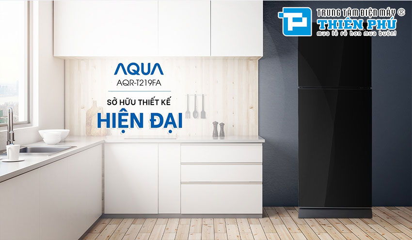 Tủ lạnh Aqua Inverter 186 lít AQR-T219FA(PB): Tiện ích tối đa cho mọi gia đình