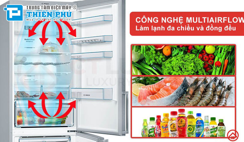 Tủ lạnh Bosch 559 lít KGN56XI40J Series 4- 6 công nghệ làm lên tên tuổi của thương hiệu