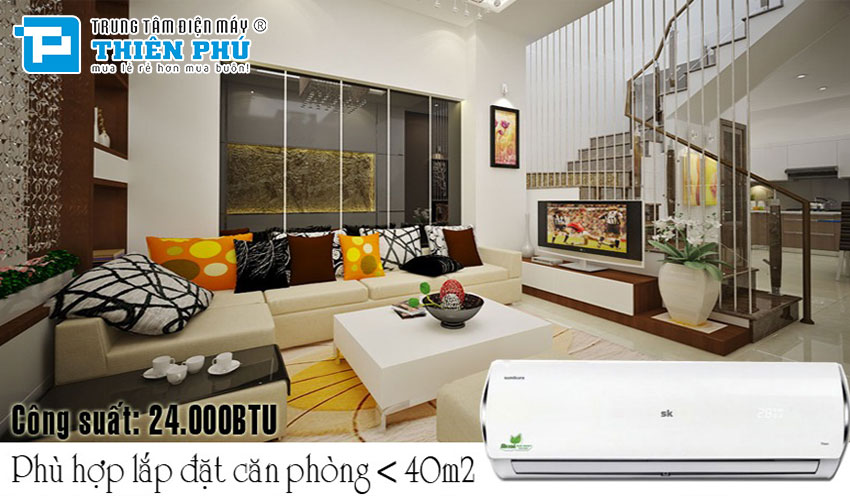 Tận hưởng không gian mát lạnh với điều hòa Sumikura Inverter 2 chiều APS/APO-H240 GOLD