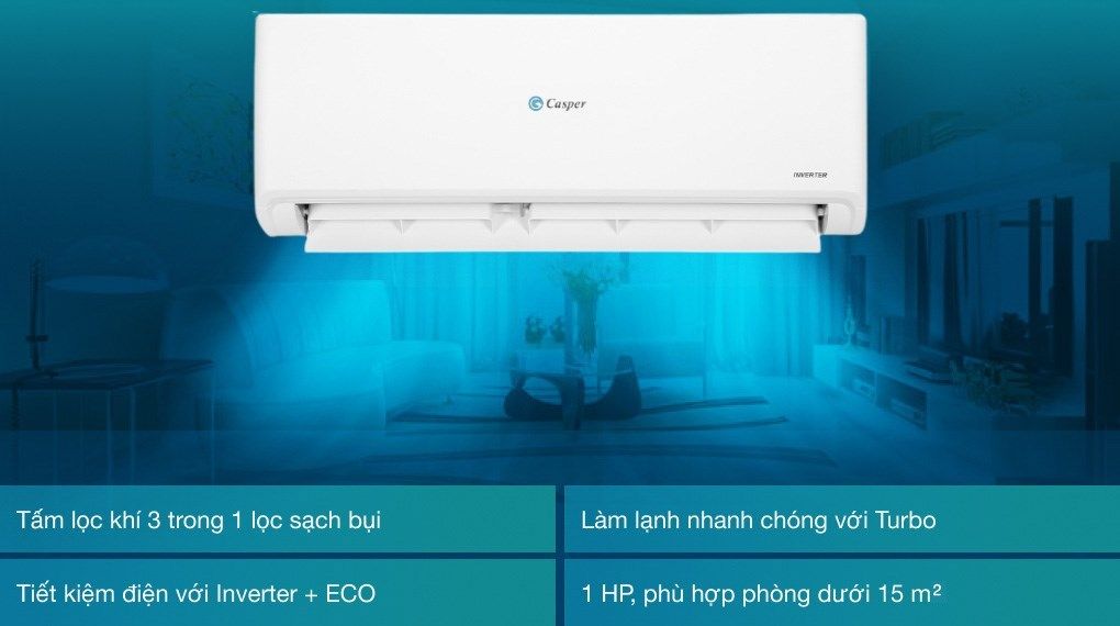 Nên lắp đặt điều hòa Casper GSC-09IP25 ở không gian nào? Chất lượng tốt không?