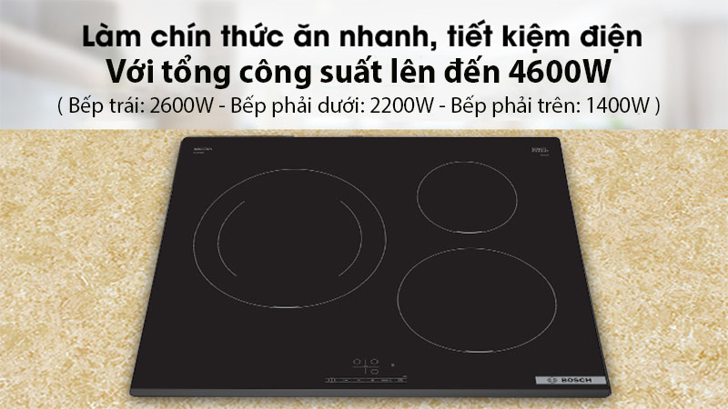 So sánh bếp từ Bosch PID675DC1E và Bosch PUJ631BB5E?