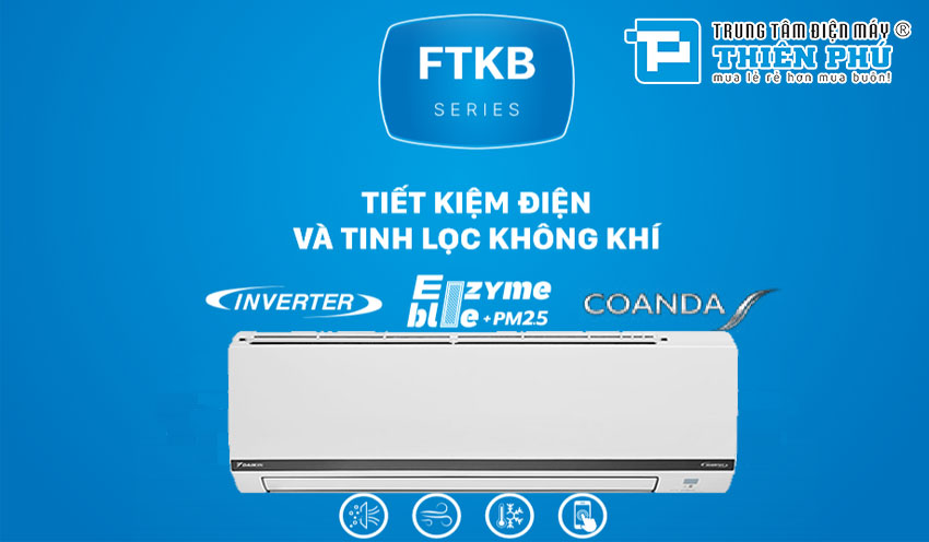 3 yếu giúp điều hòa Daikin FTKB25XVMV/RKB25XVMV tiết kiệm điện và thu hút người dùng