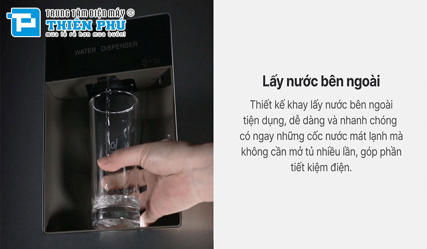 Đánh giá những điểm mạnh được thiết kế trên tủ lạnh Aqua Inverter 324 lít AQR-B379MA(WGB)