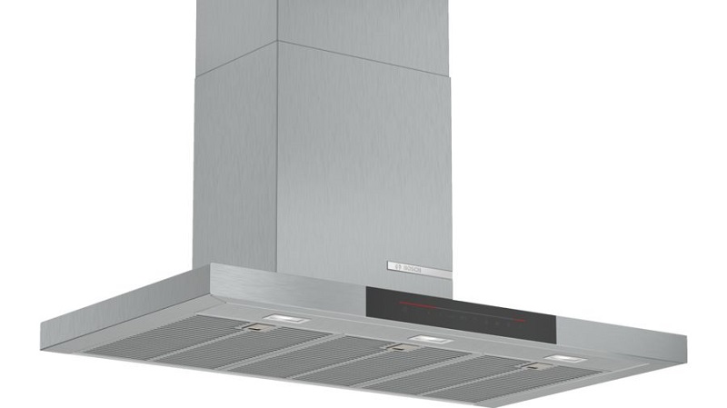 máy hút mùi Bosch DWB98JQ50B có đèn chỉ báo lưới lọc, bộ lọc than hoạt tính và nhiều tính năng khác