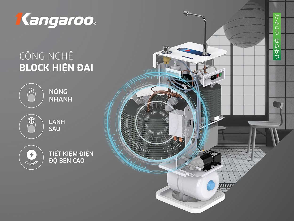 Tích hợp 3 chế độ nước nóng- lạnh- Hydrogen