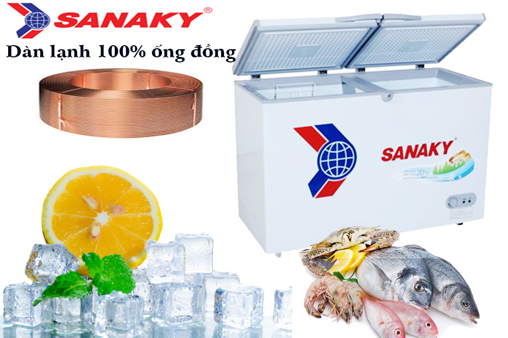 Muốn bảo quản thực phẩm lâu dài, chọn ngay tủ đông Sanaky VH-2599A1