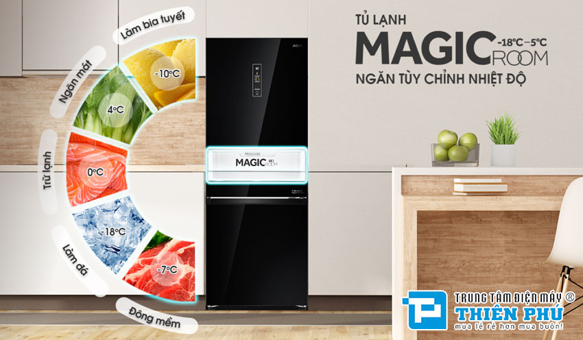 Tủ Lạnh Aqua Inverter 260 lít AQR-IG298EB(GB)