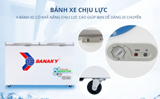 Tủ đông Sanaky inverter 235 Lít 1 ngăn đông VH-2899A3: Giữ trọn vị tươi ngon