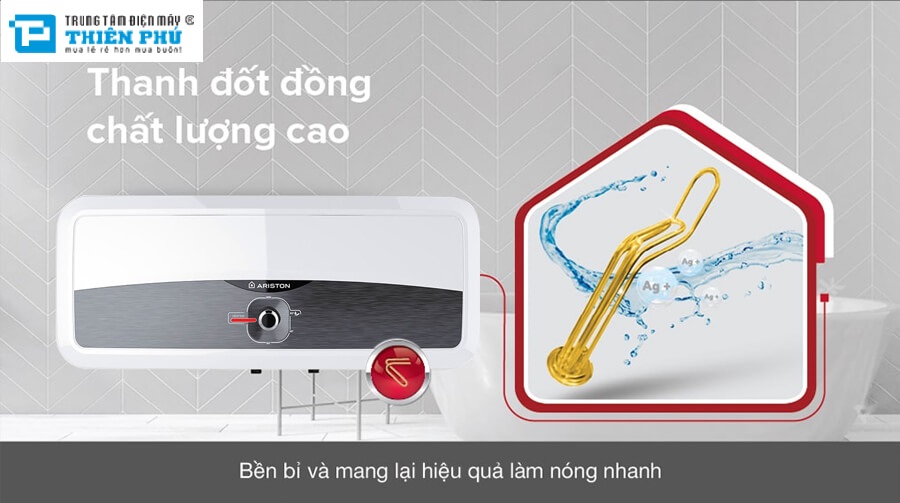 Ưu điểm cực lớn bình nóng lạnh Ariston SLim2 30RS thu hút khách sử dụng