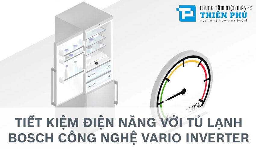 Tủ lạnh Bosch Side By Side KAN93VIFPG Serie 4: Thiết bị hoàn hảo cho không gian bếp hiện đại