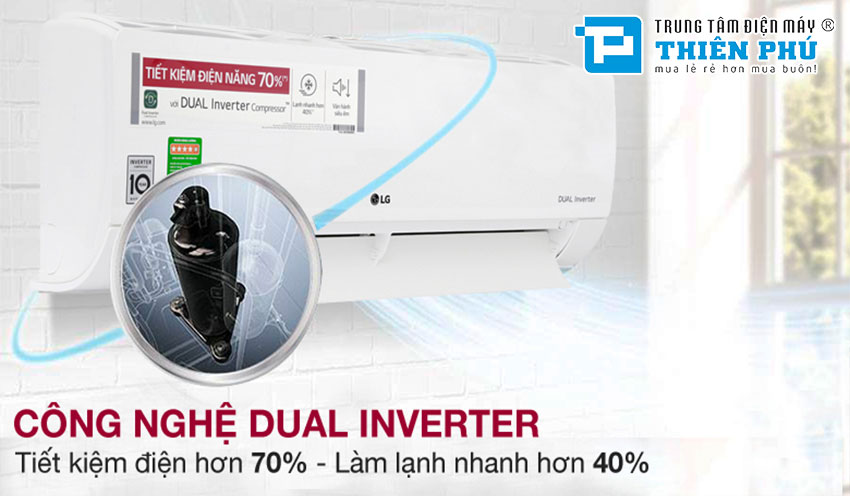 Đánh giá Điều Hòa LG 24000Btu 1 Chiều Inverter V24API1, có tốt??