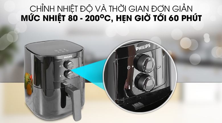 Nấu nướng không cần lo lắng dầu mỡ với nồi chiên không dầu Philips