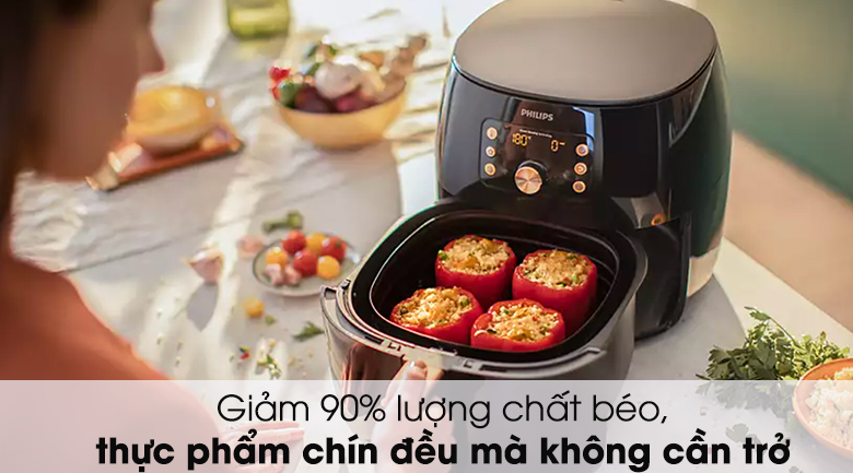 Nồi chiên không dầu Philips: Đánh bại dầu mỡ với công nghệ tiên tiến