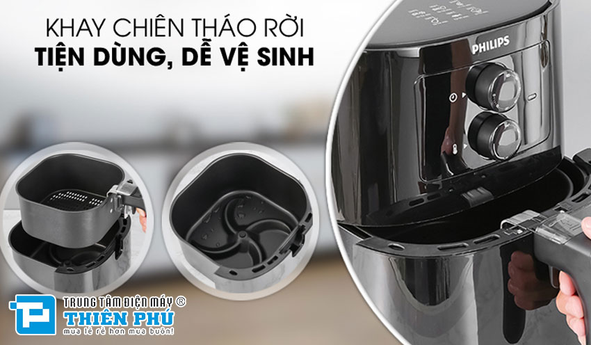 Nấu nướng không cần lo lắng dầu mỡ với nồi chiên không dầu Philips