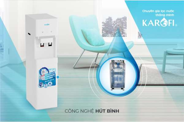 Tiện lợi hơn với cây nước nóng lạnh Karofi