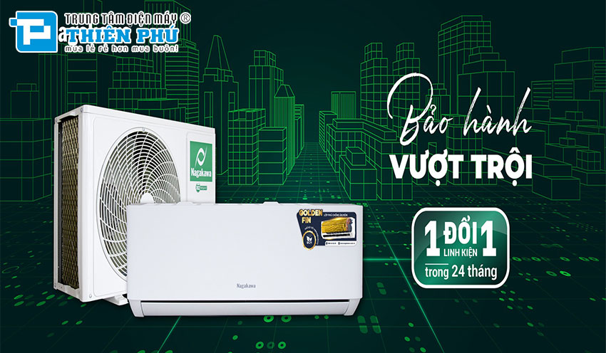 Điều hòa Nagakawa 1 chiều 12000BTU NS-C12R2T31: Giải pháp hoàn hảo cho mùa hè nóng bức