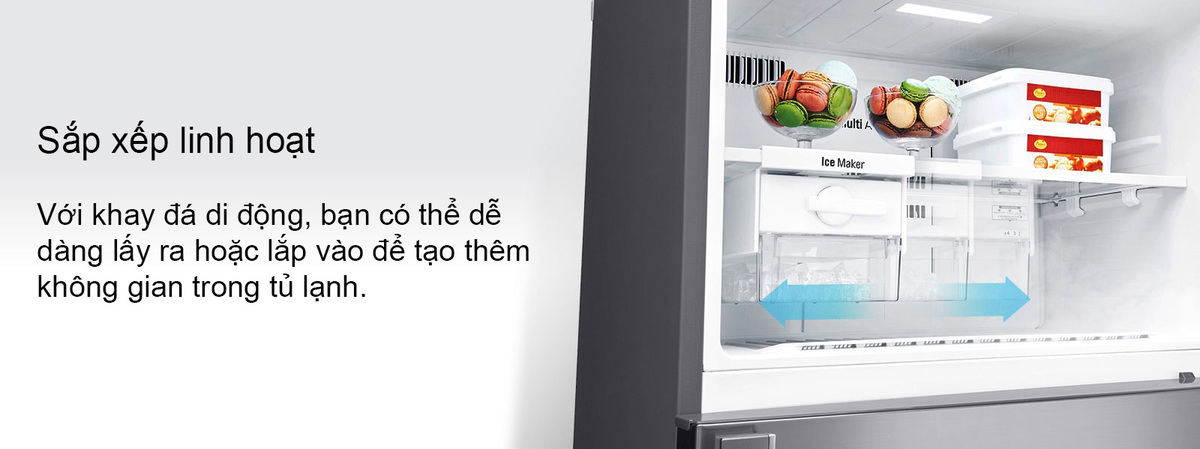 Giới thiệu tủ lạnh 2 cánh LG GN-L702GBI dung tích 506 lít