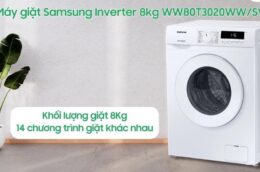 Đánh giá máy giặt Samsung WW80T3020WW/SV 8kg có đáng mua năm 2023 không?