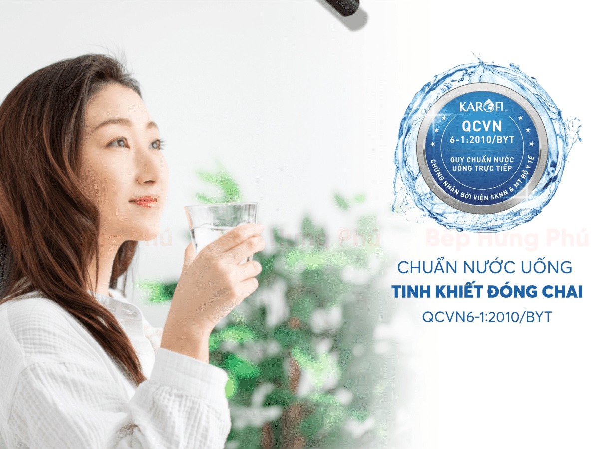 Nước sau lọc đạt tiêu chuẩn quốc gia