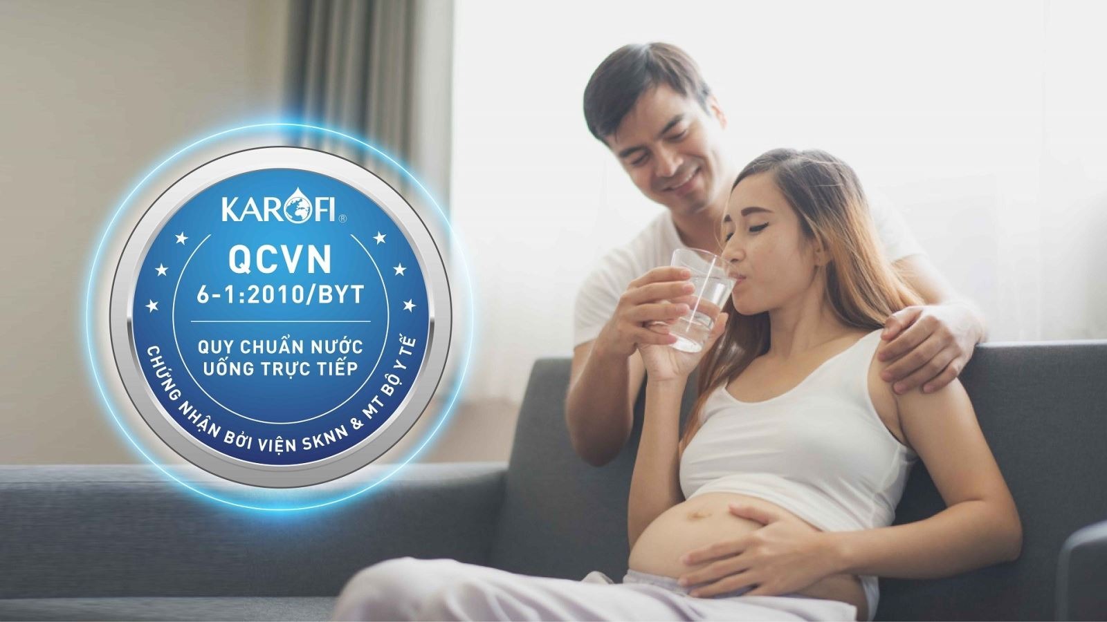 Nước sau lọc đạt tiêu chuẩn nước uống quốc gia
