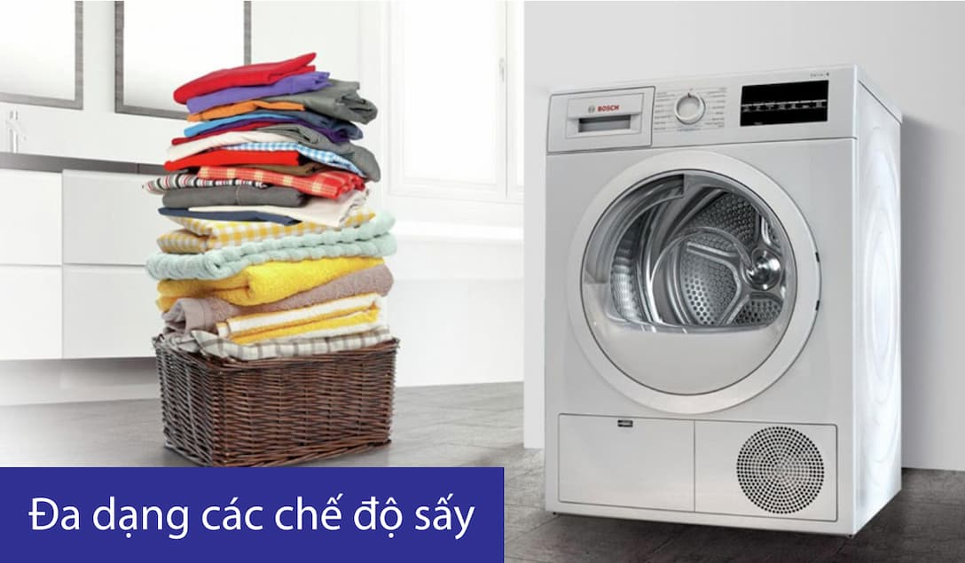 Có nên mua máy sấy quần áo Bosch 8kg WTR85V00SG serie 4 để sử dụng không?