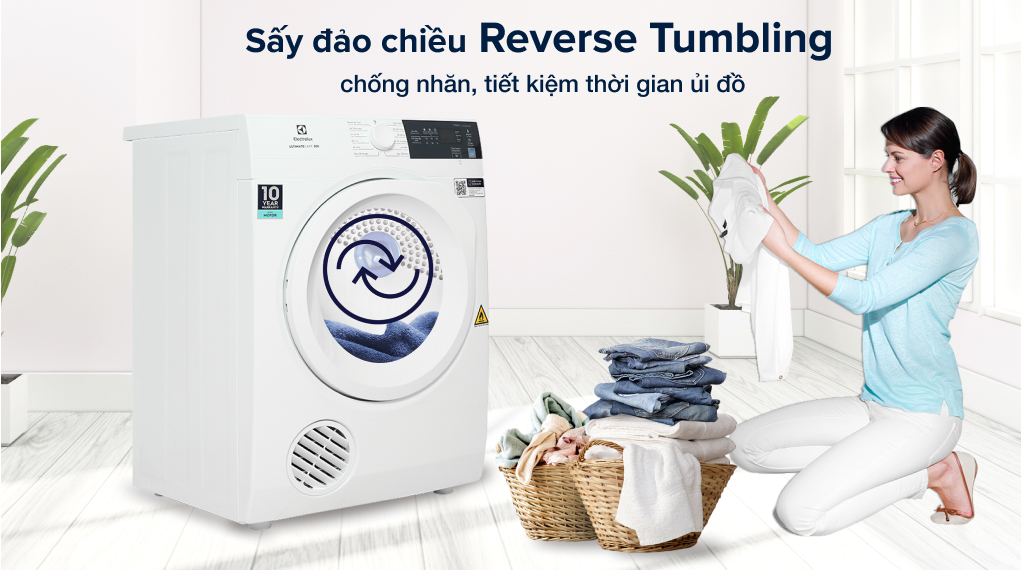 máy sấy quần áo electrolux 7.5kg