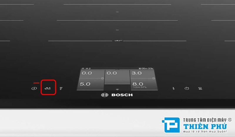 Các chức năng an toàn trên Bosch PXX975KW1E