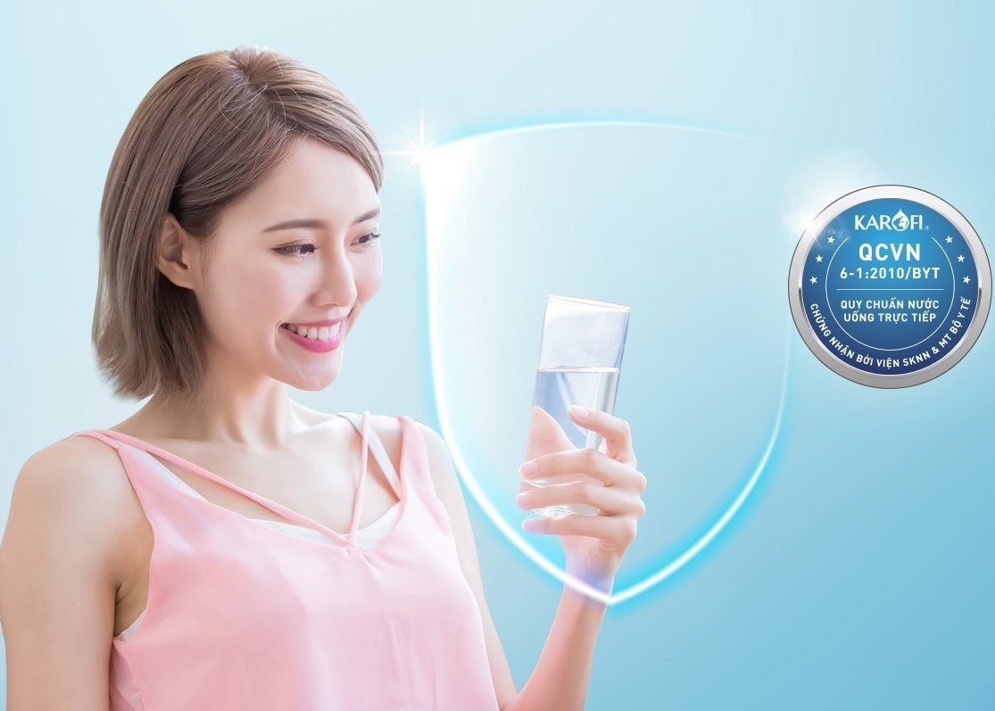 Nước sau lọc đạt chuẩn quốc gia nước uống trực tiếp QCVN6-1:2010 BYT
