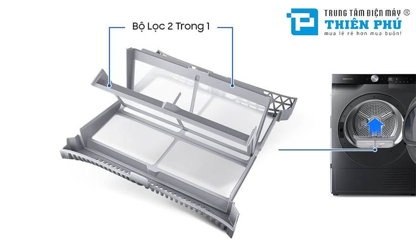 Máy sấy quần áo Samsung 9kg DV90TA240AX/SV có những đặc điểm nào nổi bật thu hút người tiêu dùng