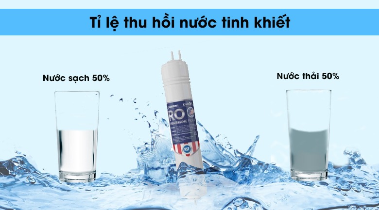 Máy lọc nước Karofi 10 lõi KAQ-U95 sử dụng màng RO Smax chuẩn Mỹ