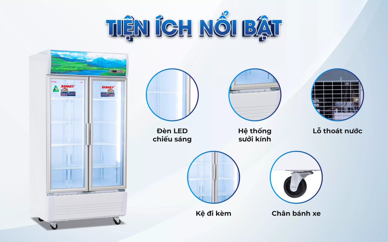 Tủ mát Sanaky 1000 lít 2 cánh VH-1209HP3: Sự lựa chọn tốt cho không gian lớn