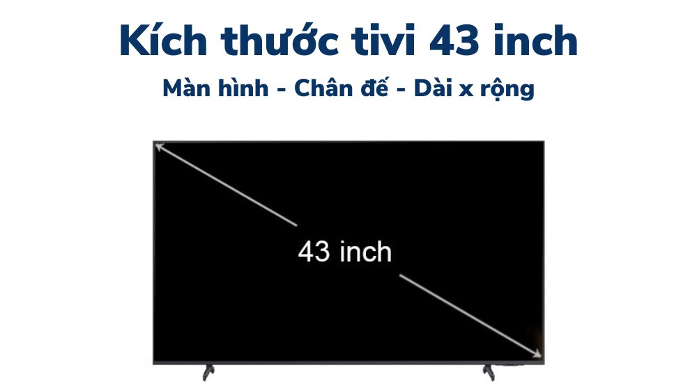 Kích thước tivi Sony 43 inch là bao nhiêu? Thông số chi tiết và ...