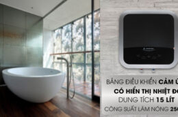 Khám phá các tính năng trên bình nóng lạnh Ariston 15 lít ANDRIS2 15 TOP
