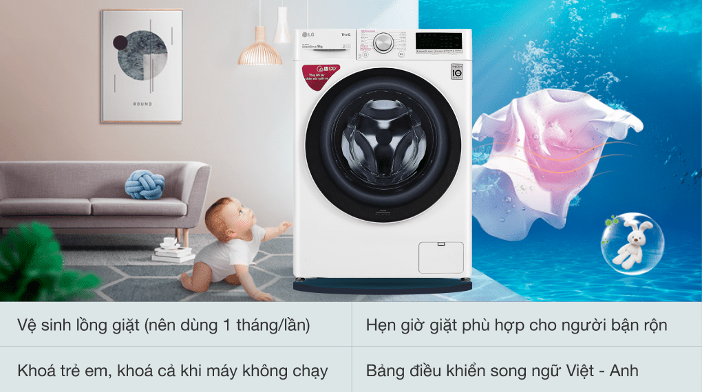 máy giặt LG FV1409S4W